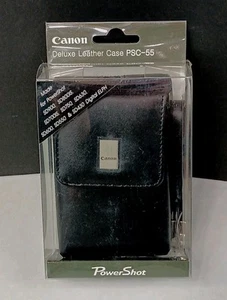 Canon PSC-55 Deluxe Leather Case for PowerShot Cameras-NEW/SEALED - Picture 1 of 7