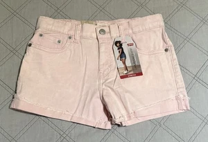 LEVI’S Girlfriend Shorts PINK Girls Size 14 Reg New With Tags - Picture 1 of 2