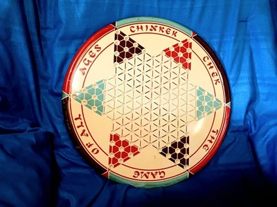 VINTAGE CHINESE CHECKER BOARD - Image 1 of 2