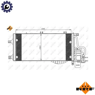 CONDENSER AIR CONDITIONING 35531 FOR VAUXHALL TIGRA/TwinTop CORSA/VAN/Mk/II 1.2L - Image 1 of 4