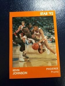 Kevin Johnson vs Clyde Drexler 1992 Star Company STAR 92 ORANGE PROMO GLOSSY - Picture 1 of 3