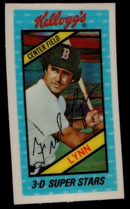 1980 Kellogg’s Fred Lynn #40 Boston Red Sox NM-MT 3D Superstar Card B24:9 - Foto 1 di 4