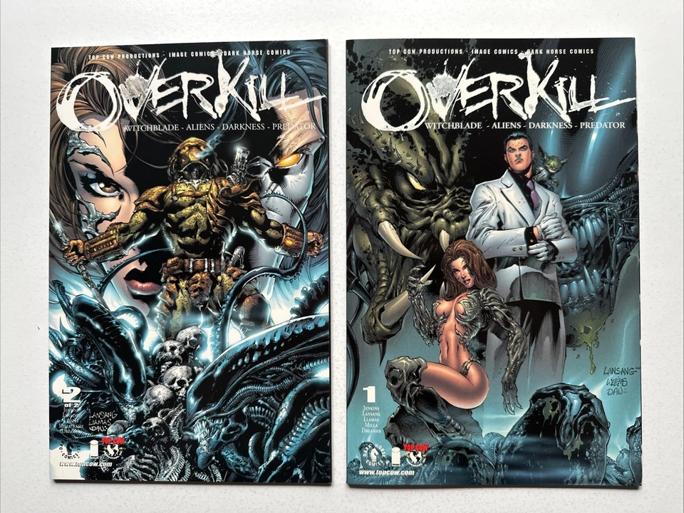 Overkill #1 #2 Aliens, Predator, Witchblade Full Set Image, Dark Horse 2000 - Image 1 of 4