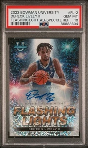 2022-23 Bowman U - Dereck Lively #FL-2 Speckle /25 - Rookie AUTO - POP 1 - Imagen 1 de 2