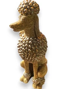 Poodle Dog Statue Decorative Ornament Dog Model Figure for Cafe Bedroom Home - Picture 1 of 4
