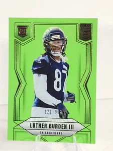 2025 Donruss Elite Luther Burden III #118 RC Lime Green Aspirations /999 - Bears - Bild 1 von 2