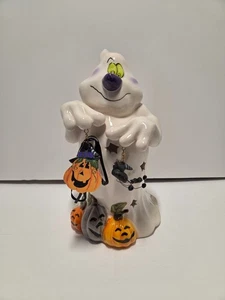 Blue Sky Clayworks Ghosties Tricks Ghost Pumpkin Tea Light Candle Holder 9" 2019 - Picture 1 of 7
