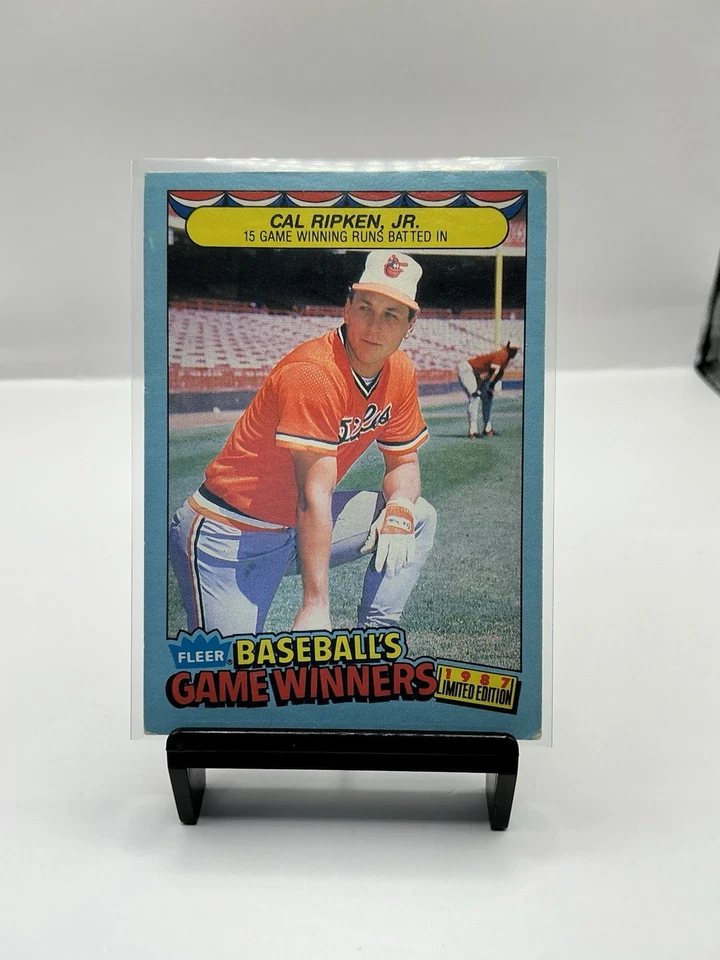 1987 Fleer Limited Edition Baseball's Game Winners - Cal Ripken #37 - Image 1 of 3