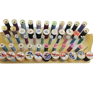 Estante de rosca de carrete 53 carretes Sylko Coats Gutermann Drima paquete mixto  - Imagen 1 de 8