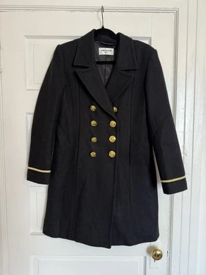 2016  Runway Saint Laurent Hedi Slimane Double-breasted Military Chester Chat - Image 1 of 4