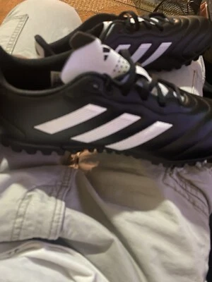 Adidas Goletto 7 TF Turf Junior Unisex Football Soccer Cleats Black FV8710 Sz 6 - Image 1 of 4