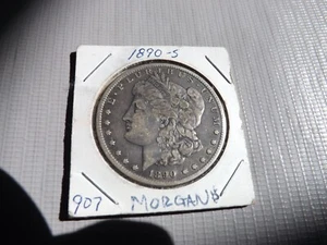 Vintage 1890-S Morgan Silver Dollar Nice Color - Picture 1 of 5