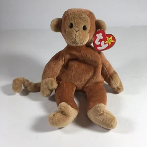 Ty Beanie Babies Bongo Monkey Beanie Baby 1995 retirado - Imagen 1 de 6