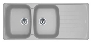 Lavello da Cucina 2 Vasche Reversibile ad Incasso 116X50 cm in Fragranite Modell - Foto 1 di 2