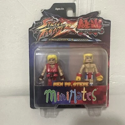 Street Fighter X Tekken Minimates Figura Paquete de 2 Ken vs Steve Foto 1 de 2