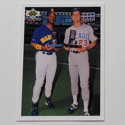 Ken Griffey Jr. y Ryan Sandberg 1991 Upper Deck All Star lista de verificación 79F Foto 1 de 2