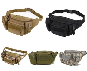 Outdoor Tactical Fanny Pack Bumbag Waist Bag Hip Belt Messenger Hiking Fishing - Picture 1 of 11