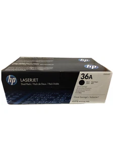 Genuine Hewlett Packard LaserJet 36A Dual Pack Cartridges CB436AD - Picture 1 of 3