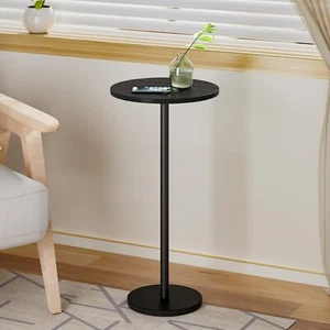 Small Round Side Table Drink Tables for Narrow Spaces Pedestal End Table Stan... - Picture 1 of 8