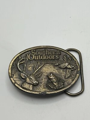 Hebilla de cinturón vintage Southern Outdoors edición limitada Great American Buckle Co Foto 1 de 4