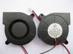 2 piezas Ventilador soplador de refrigeración de CC sin escobillas 5015B 12V 50x50x15mm 2 cables Rodamiento de bolas - Imagen 1 de 3