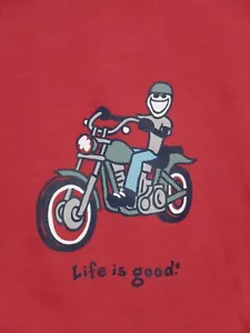 LIFE IS GOOD HERREN VINTAGE SAMMLUNG L/S CRUSHER T-SHIRT "MOTORCYCLE JAKE" (XXL) - Bild 1 von 4