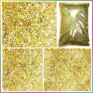 2lb Holographic Gold Jewels Metal Flake - .004'', .008'', .015'', .025" (907g) - Picture 1 of 9