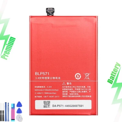New Replacement Battery BLP571 For OnePlus One 1+ A0001 3100mAh With Tool kits - Image 1 of 4