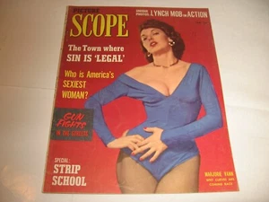 Scope Jan.'54 "Town Where SIN is LEGAL" -Spicy Pin-Up Magazine - Picture 1 of 3
