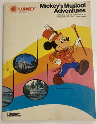 Disneyland Walt Disney World Mickey’s Musical Adventures Songbook Words Music - Image 1 of 4