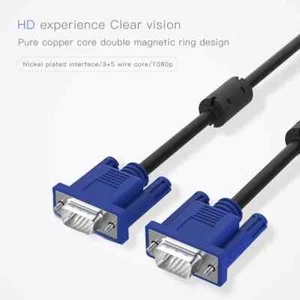 50er-Pack 1,5 m VGA/SVGA 15-Pin Stecker auf Stecker PC auf LCD Monitor Verlängerungskabel - Bild 1 von 10