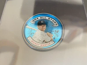 1964 Topps Coin #131 AS Mickey Mantle Right Handed Rare “VG-EX” HOF Yankees - Picture 1 of 2