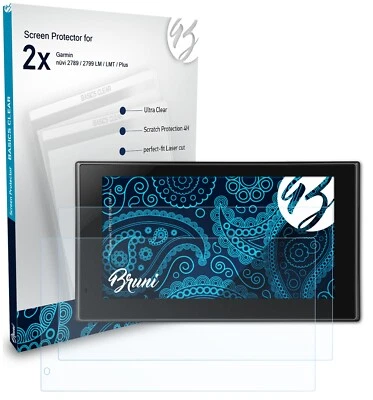 Bruni 2x Pellicola Protettiva per Garmin nüvi 2789 / 2799 LM / LMT / Plus - Immagine 1 di 4