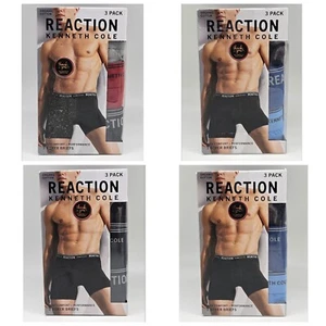 3 Pack KENNETH COLE REACTION Boxer Briefs Men's S M L Organic Cotton Assorted - Picture 1 of 6