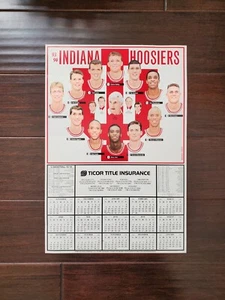 Calendario del equipo Bob Knight 11x17 IU Indiana University Baloncesto 1993-1994 - Imagen 1 de 6