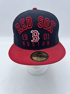 Boston Red Sox New Era 59Fifty Vintage Hat CAP RETRO 7 1/4 NWT Flat Bill Spelled - Picture 1 of 9