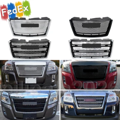 For GMC Terrain Denali SLT 2010-2015 Front Upper Bumper Grille 9 Style Optional Foto 1 de 2