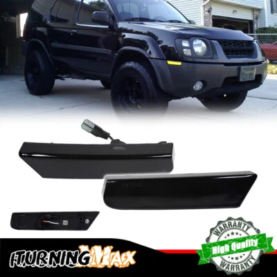 Luces de señalización lateral LED ámbar con lente negra para Nissan Xterra 2002-04 Foto 1 de 4