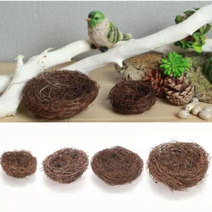 Novelty Home House Decoration Nature Craft Vine Bird Nest Handmade - Picture 1 of 15