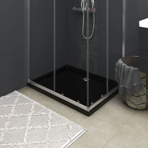 Rectangular ABS Shower Base Tray Black 80x100 cm - Picture 1 of 8