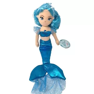 Aurora Sea Sparkles - Aquamarine Mermaid Doll Blue Plush Doll Toy 12-inch NEW - Picture 1 of 4