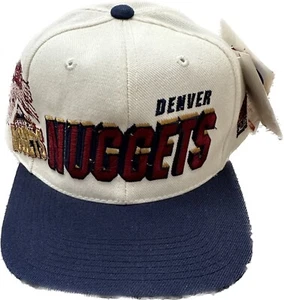 NOS Vintage 90s Denver Nuggets Laser Sports Specialties Snapback NWT VTG - Picture 1 of 7