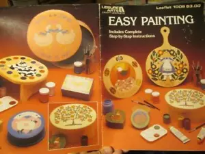 Easy Painting Painting Book-Leisure Arts Leaflet #1006-Chicken/Rooster/Rabbit/Tr - Picture 1 of 1