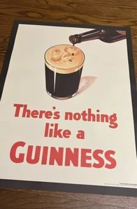 Guinness Wall Art Bar Poster, There’s Nothing Like A Guinness 24” X 17.5” - Picture 1 of 1