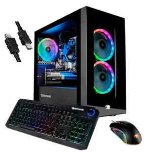 PRO GAMING PC iBUYPOWER Desktop Element Mini 167A AMD Ryzen 5 3600 GeForce GT730 - Picture 1 of 5