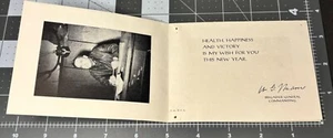 1940s WWII 8th Infantry Division BRIGADIER GENERAL Christmas Card Photo Print - Picture 1 of 6