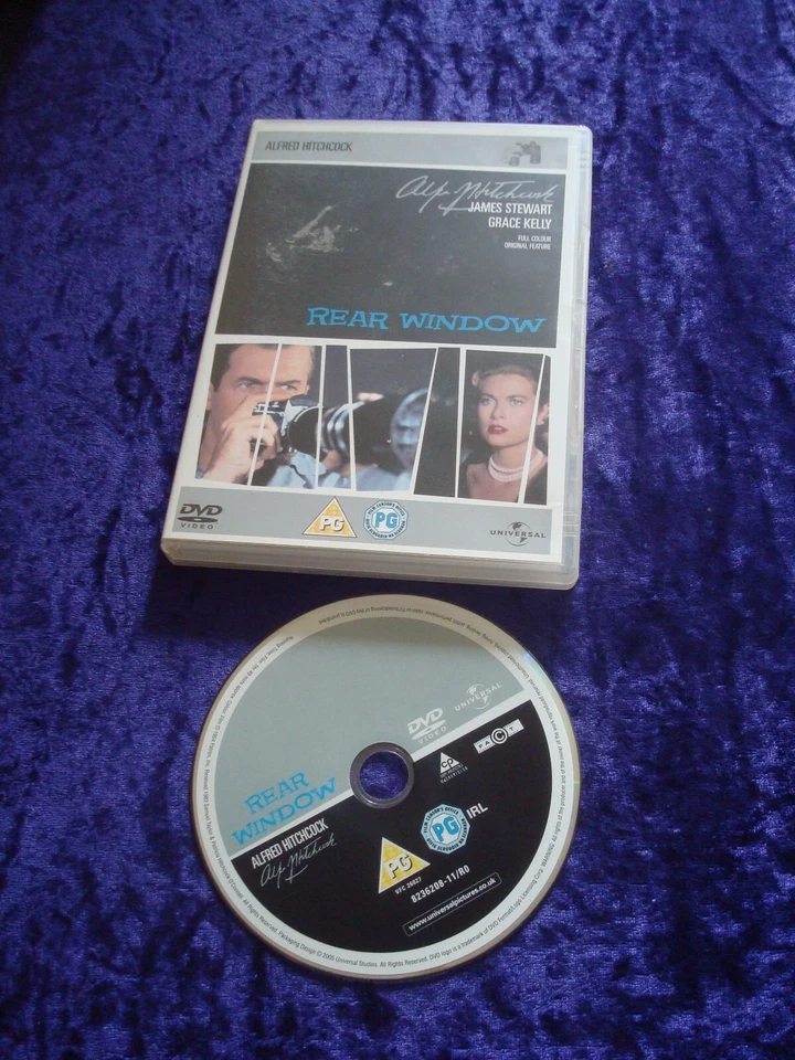 DVD REAR WINDOW JAMES STEWART GRACE KELLY ALFRED HITCHCOK CLASSIC THRILLER UK R2 - Image 1 of 1