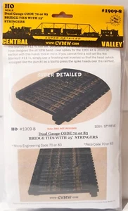 Central Valley #1909-8 Bridge Ties - 25' Stringers -- Code 70 or 83 Dual Gauge - Picture 1 of 1