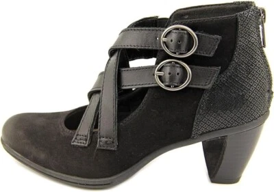 Bombas Earth âmbar couro marrom chocolate gancho e laço Mary Jane tamanho 10B - Imagem 1 de 4