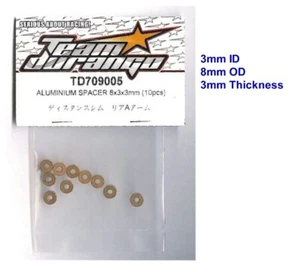 Team Durango TD709005 Aluminum Spacer Gold Alloy DEX210 DEX410 v3 v4 v5 DEX410R - Picture 1 of 1